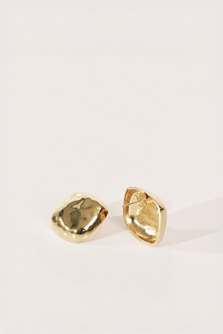 Tetra Gold Earrings Large