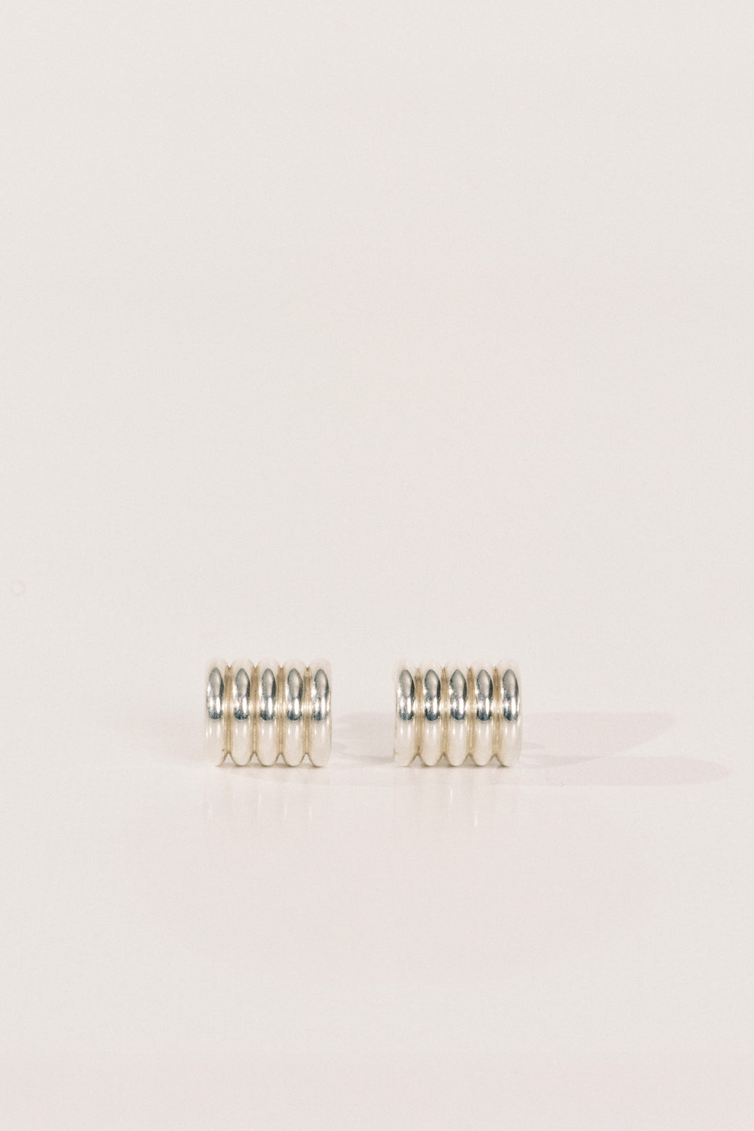 Hollyhock Silver Earrings Medium