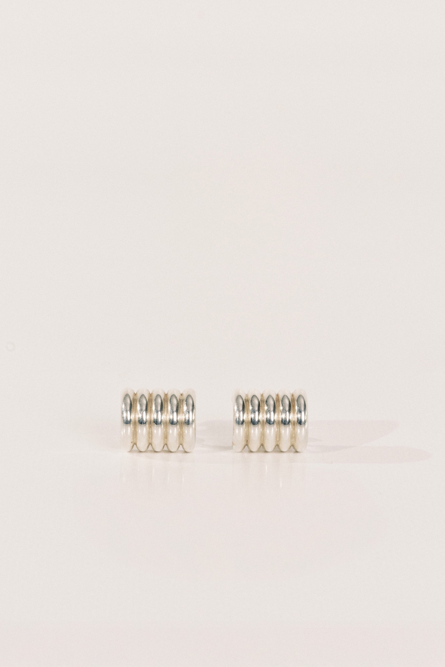Hollyhock Silver Earrings Medium