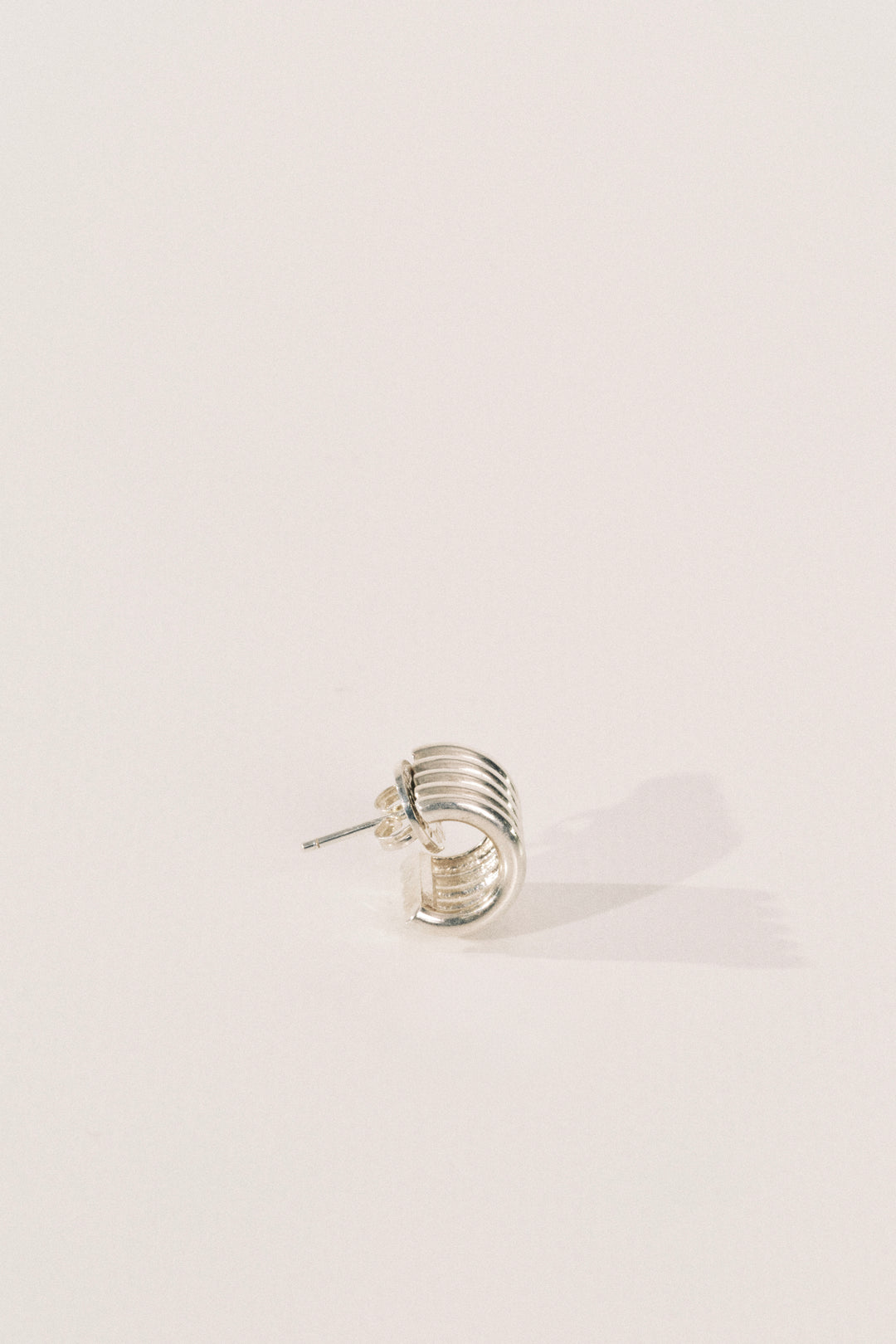 Hollyhock Silver Earrings Small