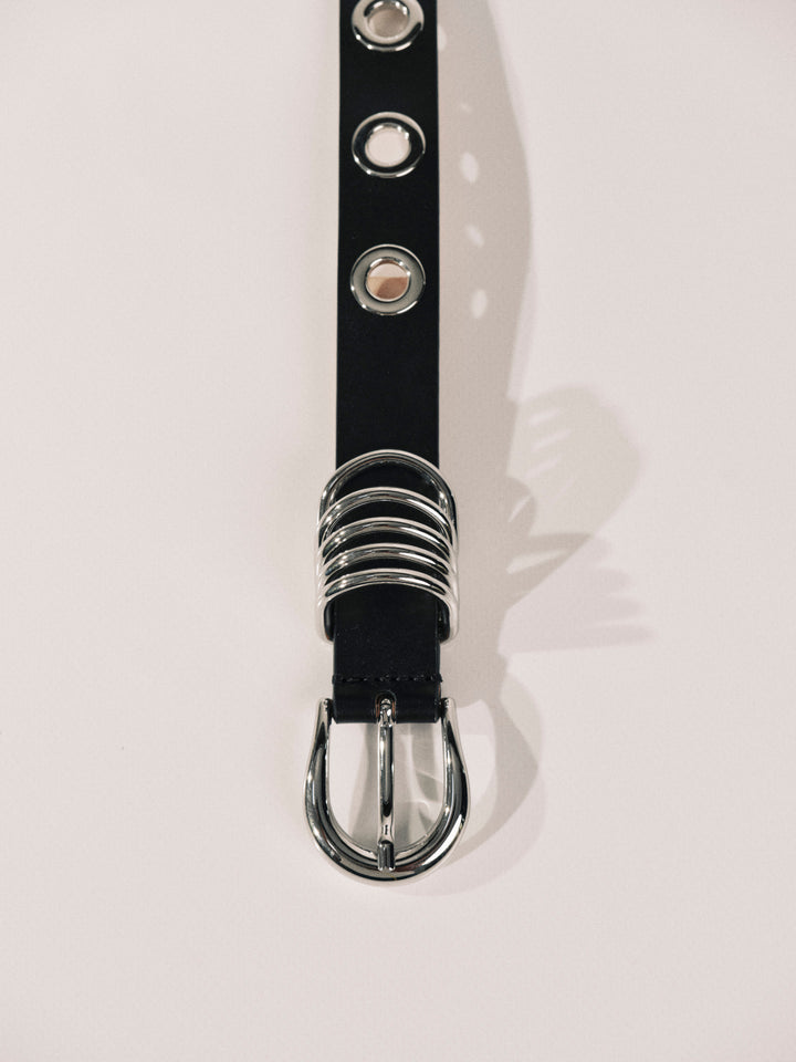 Full Rivet Black Silver