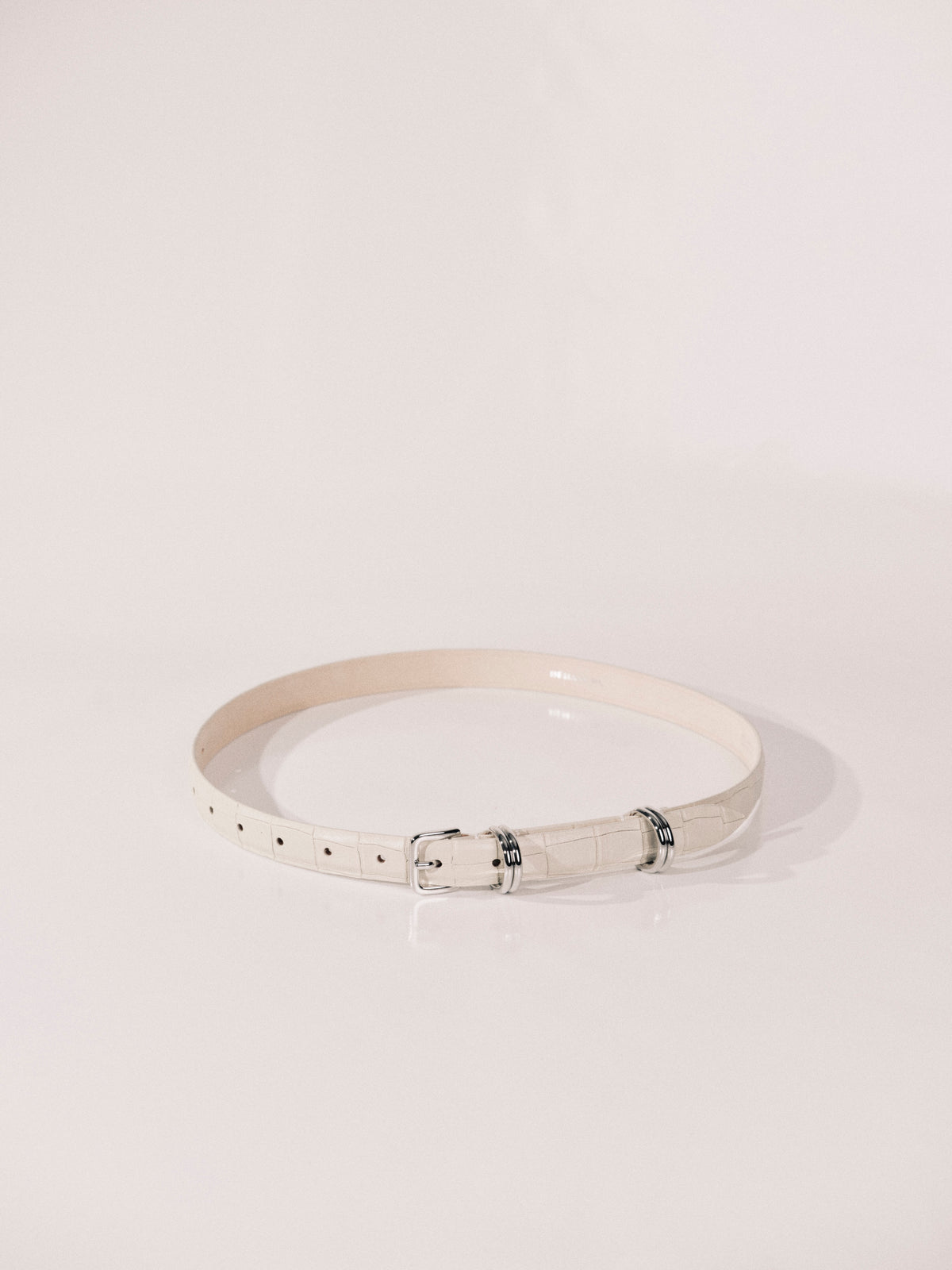 Constance Alligator Ivory Silver