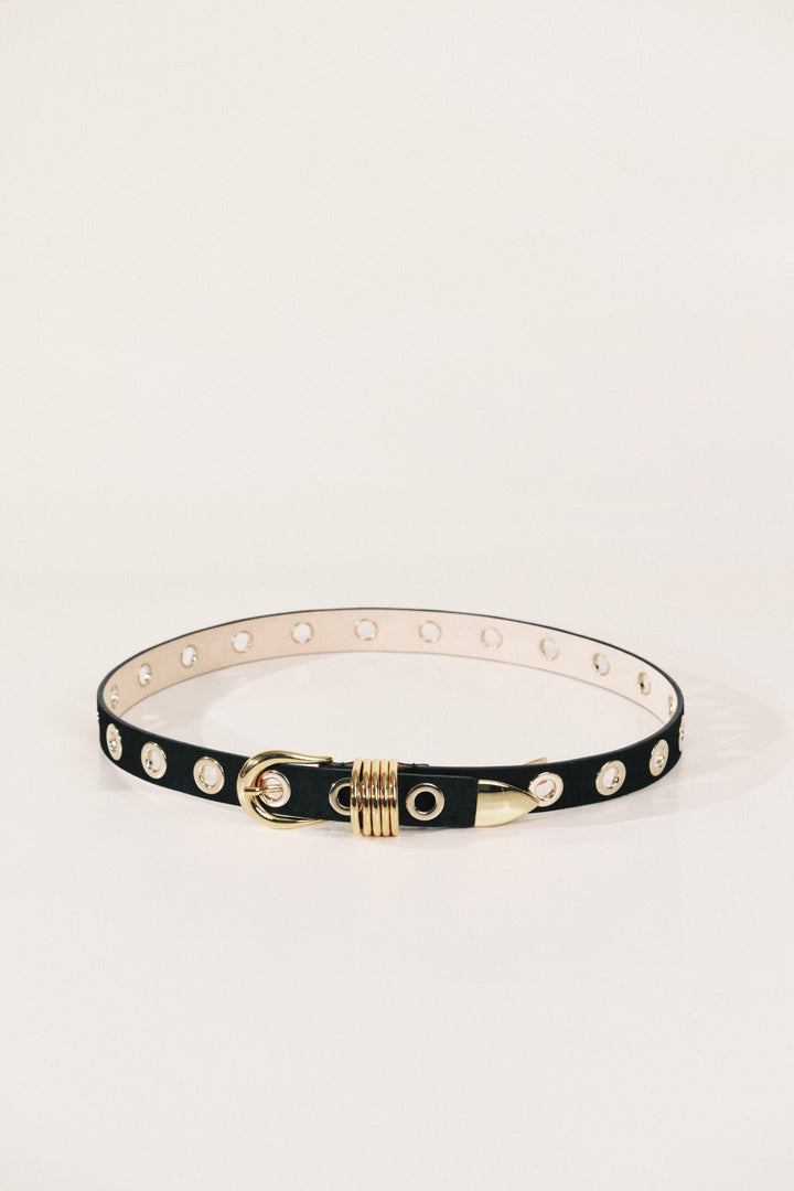 Full Rivet Black Gold