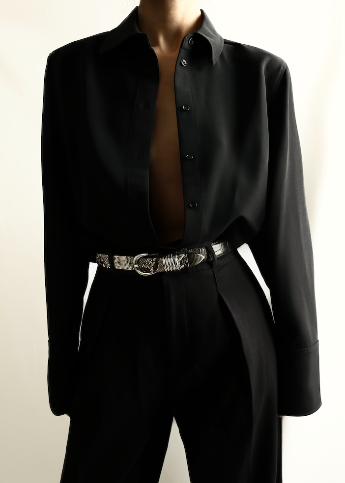 Hollyhock Two Toned Snake & Black Croco