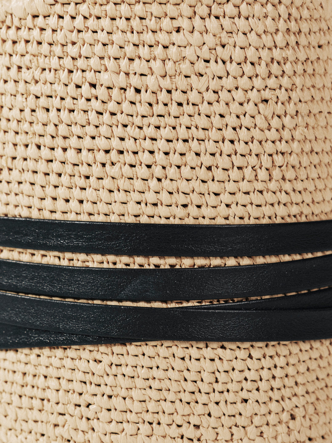 Undone Corset Raffia Tall Palm & Black