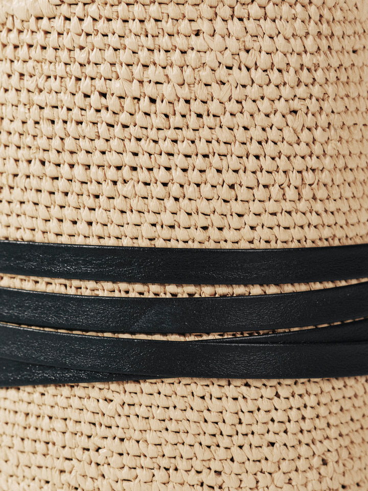 Undone Corset Raffia Tall Palm & Black