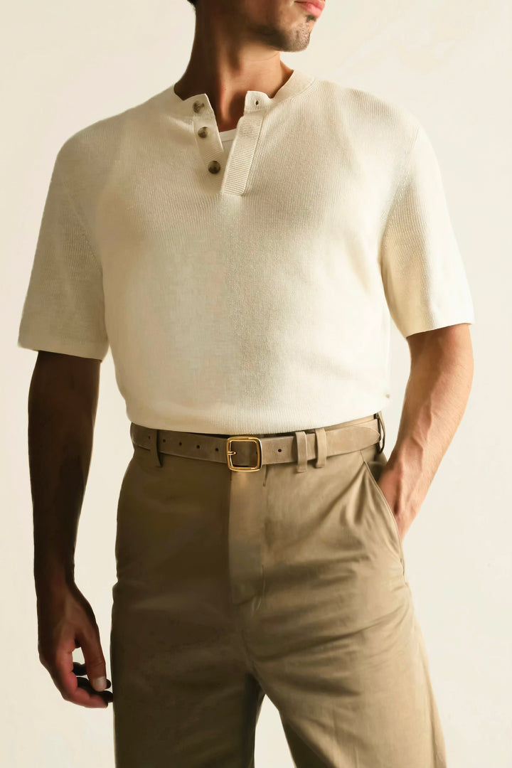 Baptiste Man Buff Suede Gold