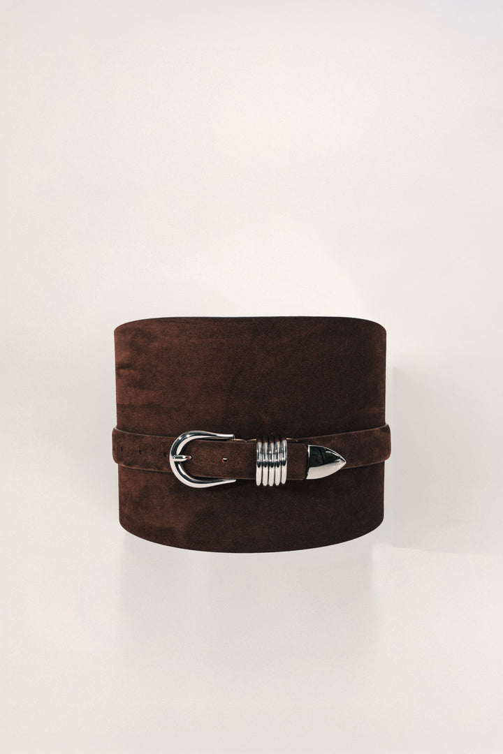 Bodice Belt Suede Short