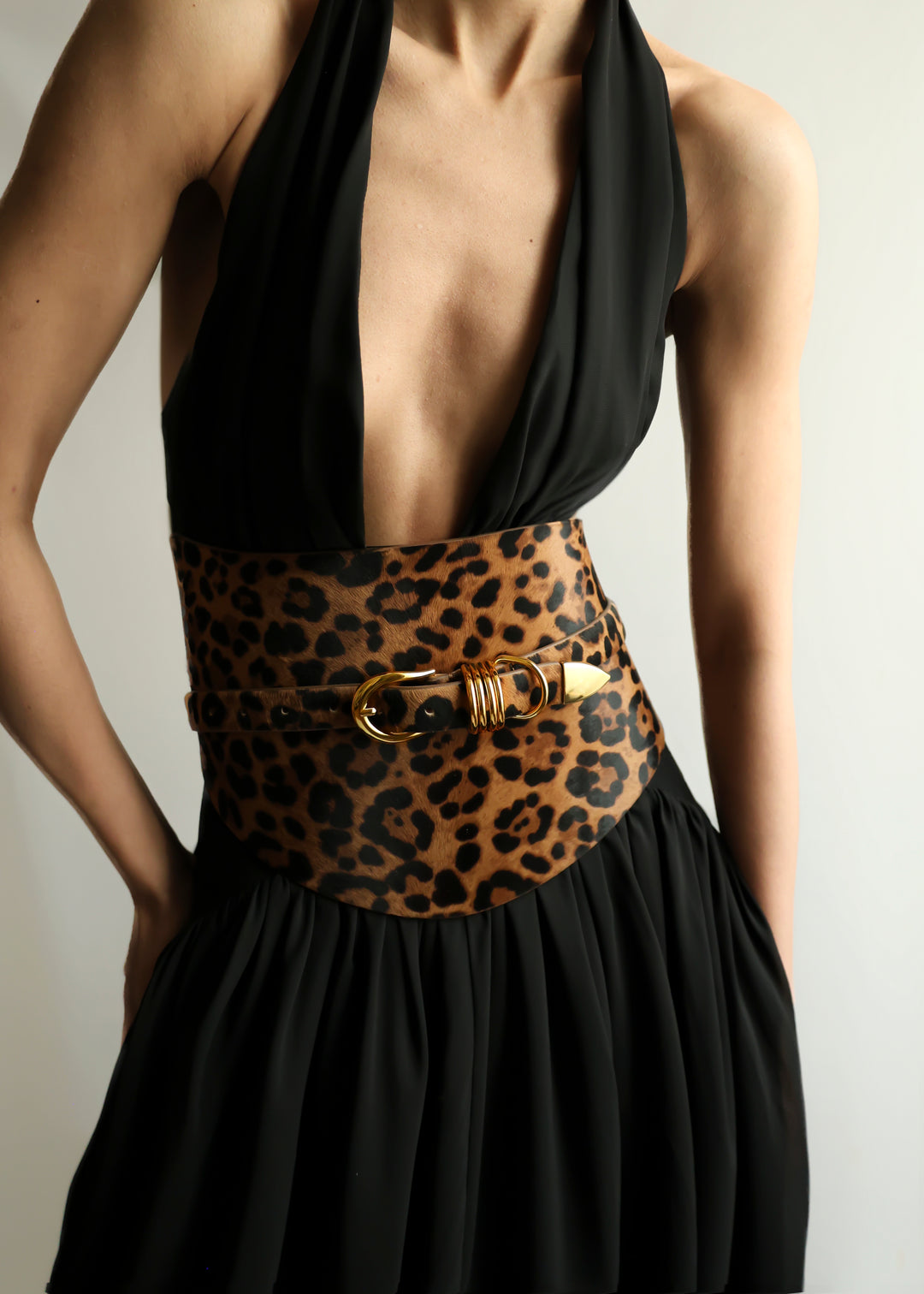 Bodice Belt Jaguar Calf Hair Gold