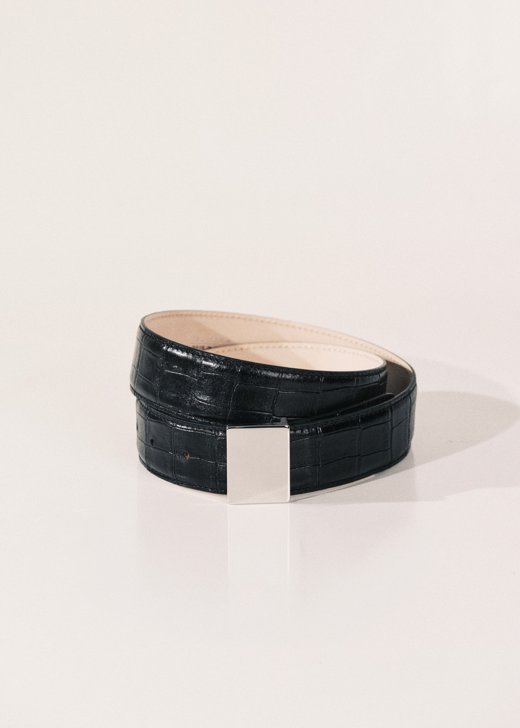 Brandt Black Alligator Silver