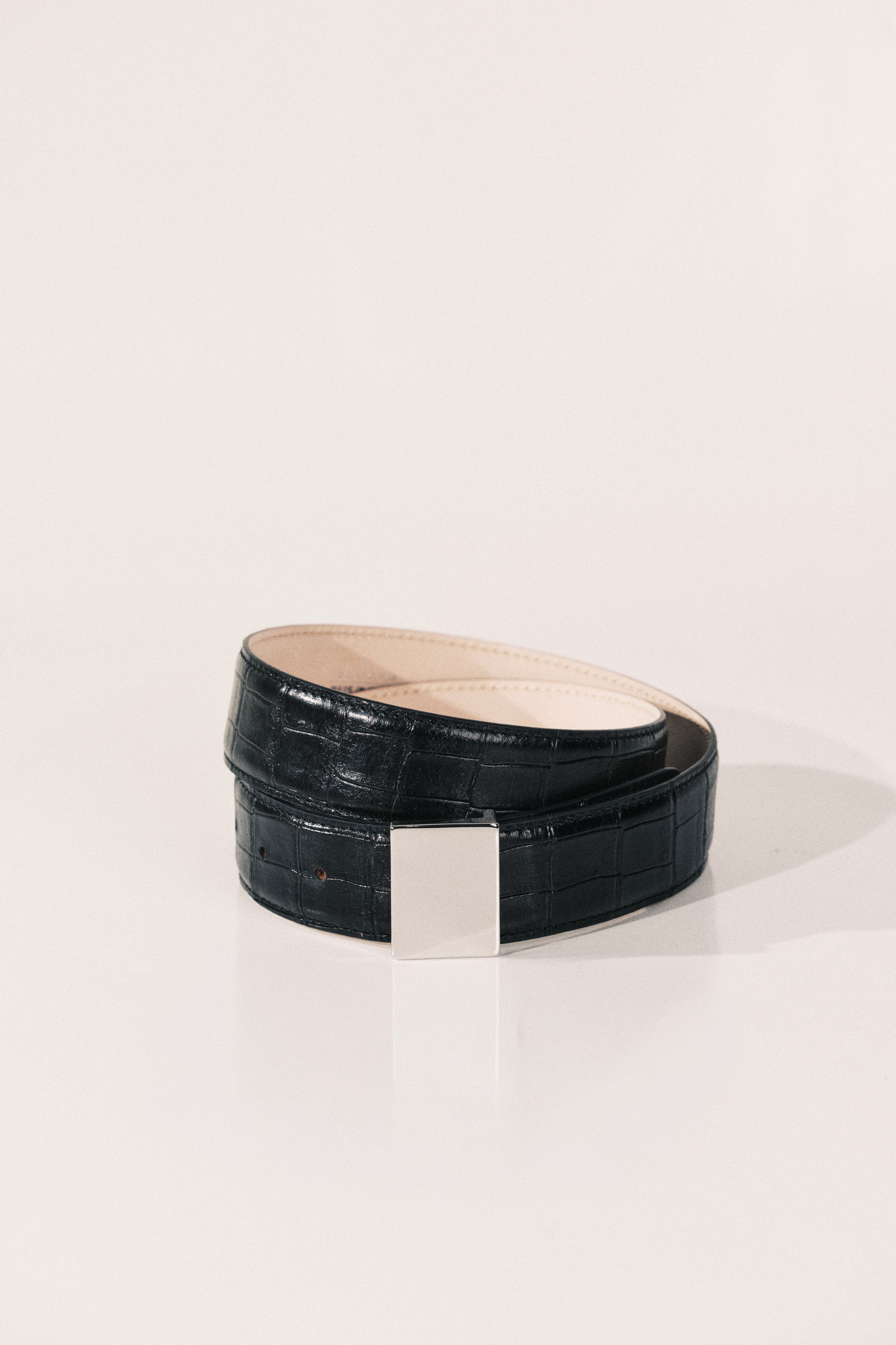 Brandt Black Alligator Silver