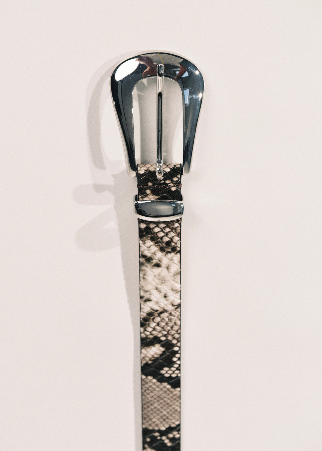 Colette Beige Snake Silver