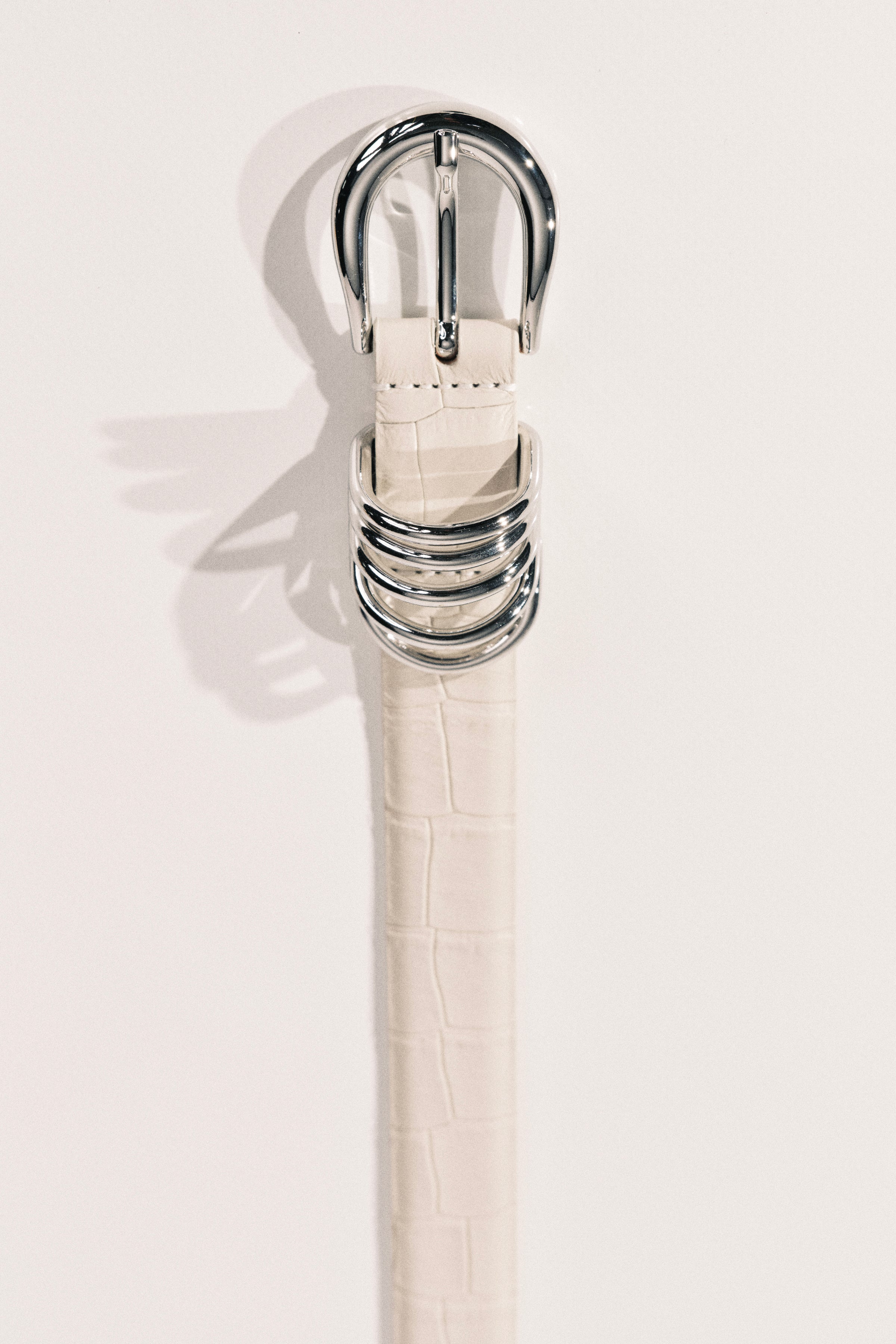 Hollyhock Ivory Alligator Silver