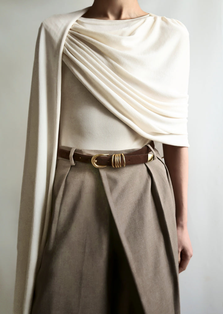 Hollyhock Chocolate Suede Gold