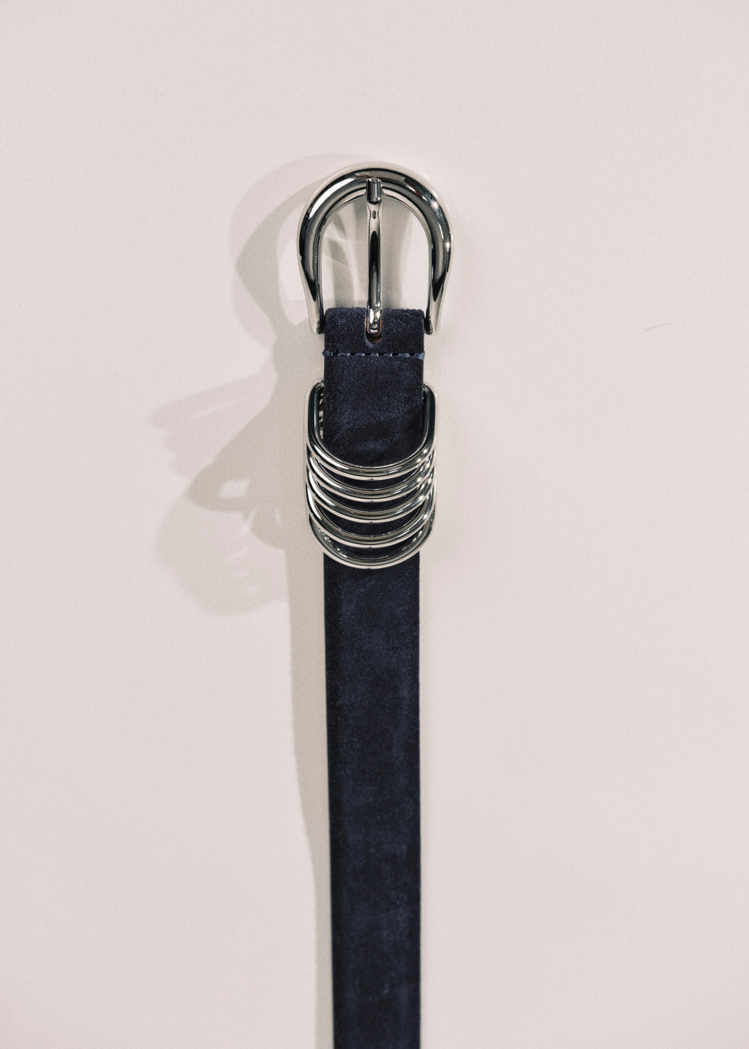 Hollyhock Navy Suede Silver