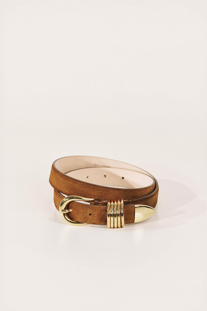 Hollyhock Suede Gold