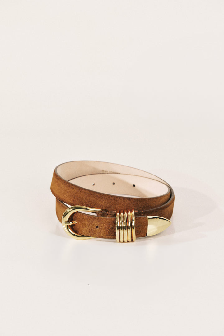 Hollyhock Suede Gold