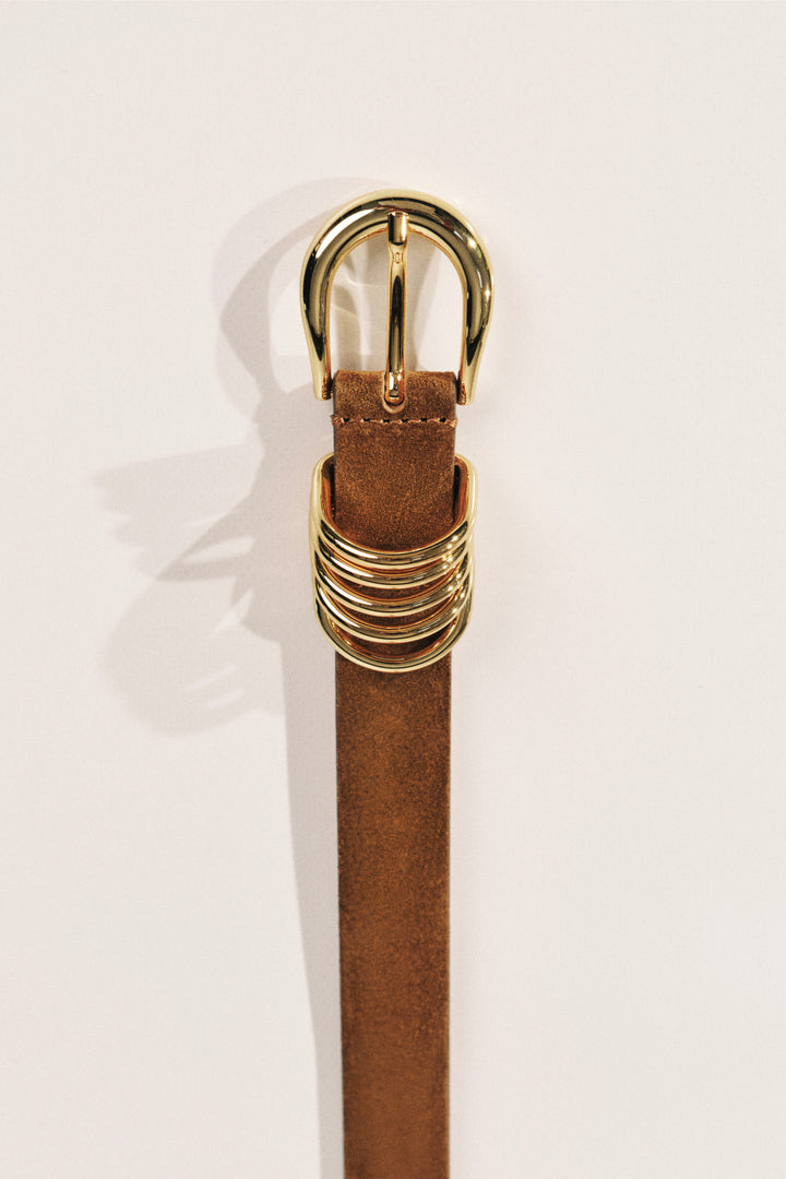 Hollyhock Suede Gold