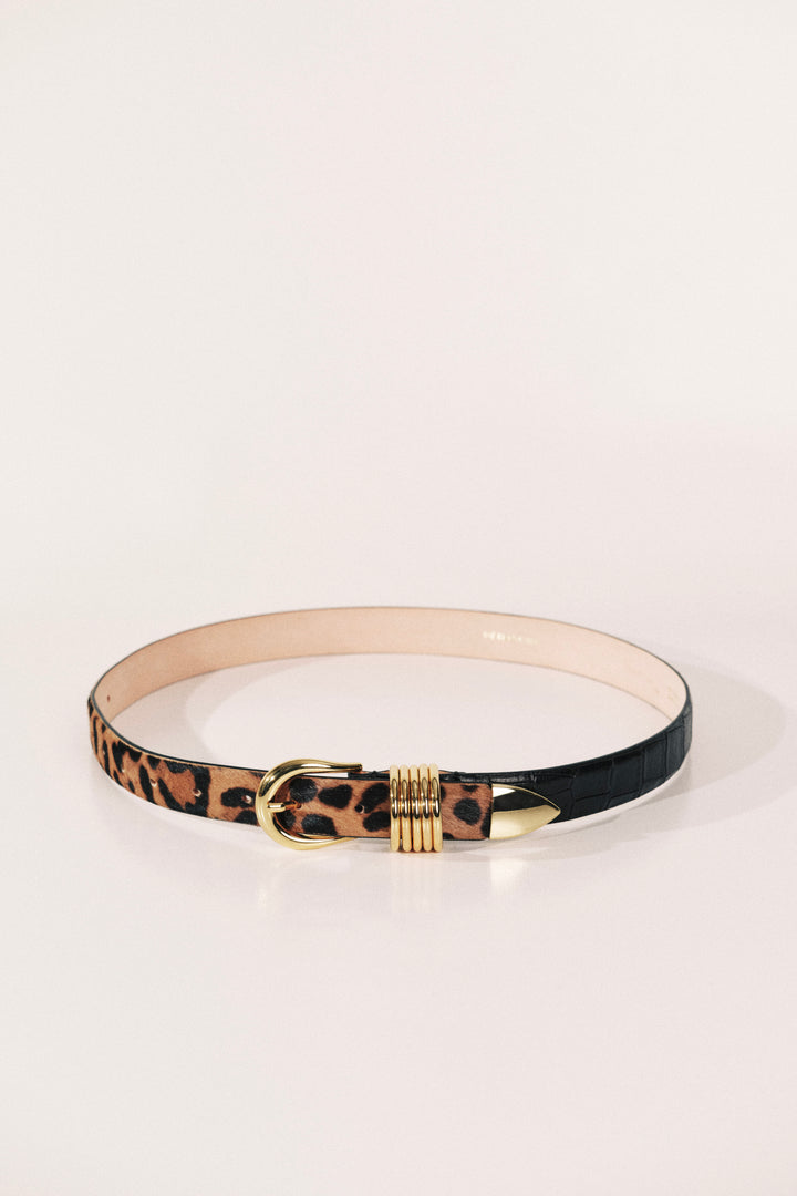 Hollyhock Two Toned Jaguar & Black Croco