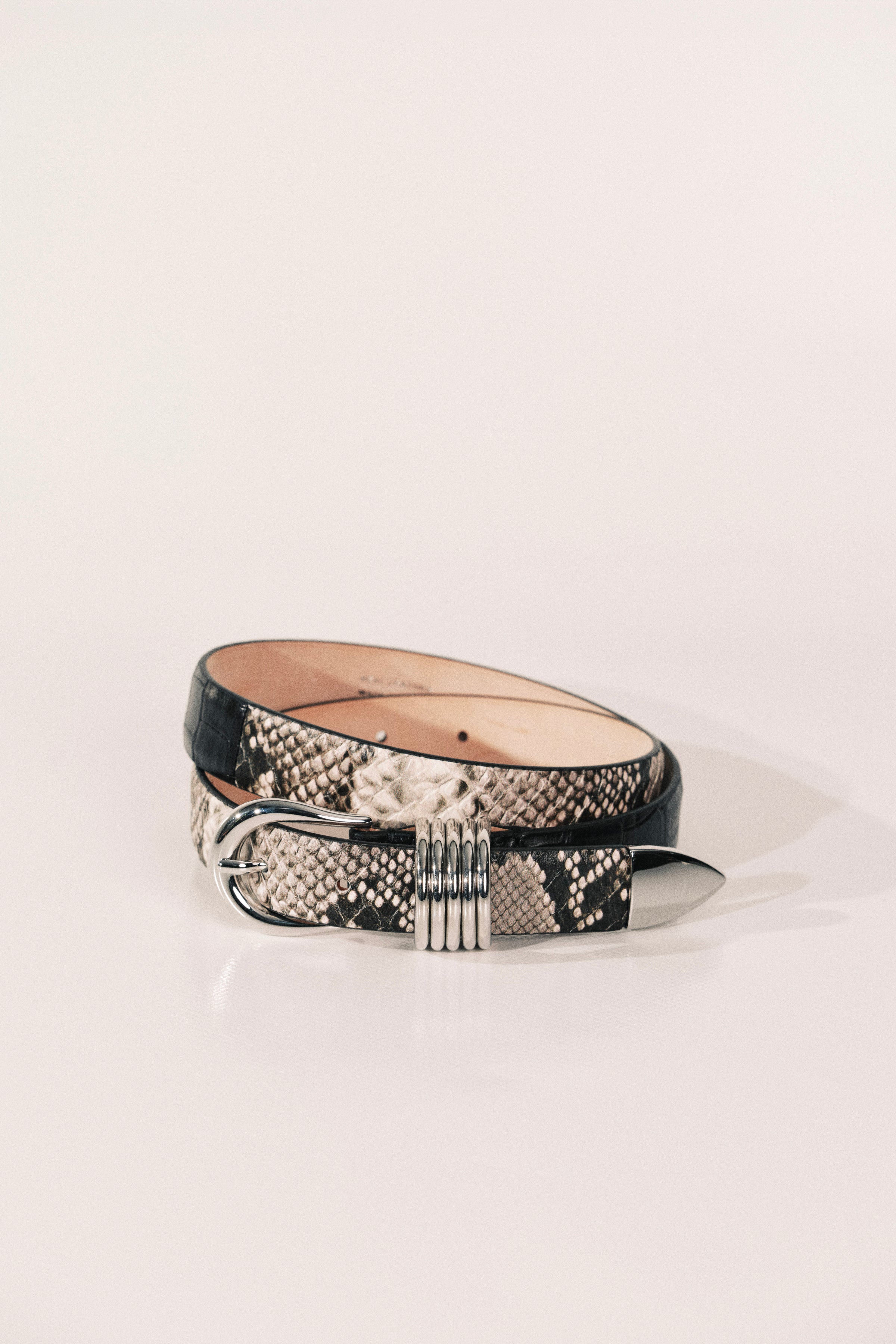 Hollyhock Two Toned Snake & Black Croco