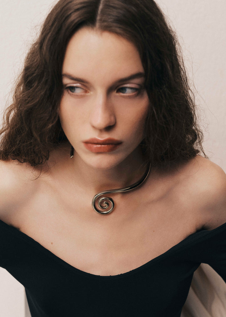Koru Choker Silver