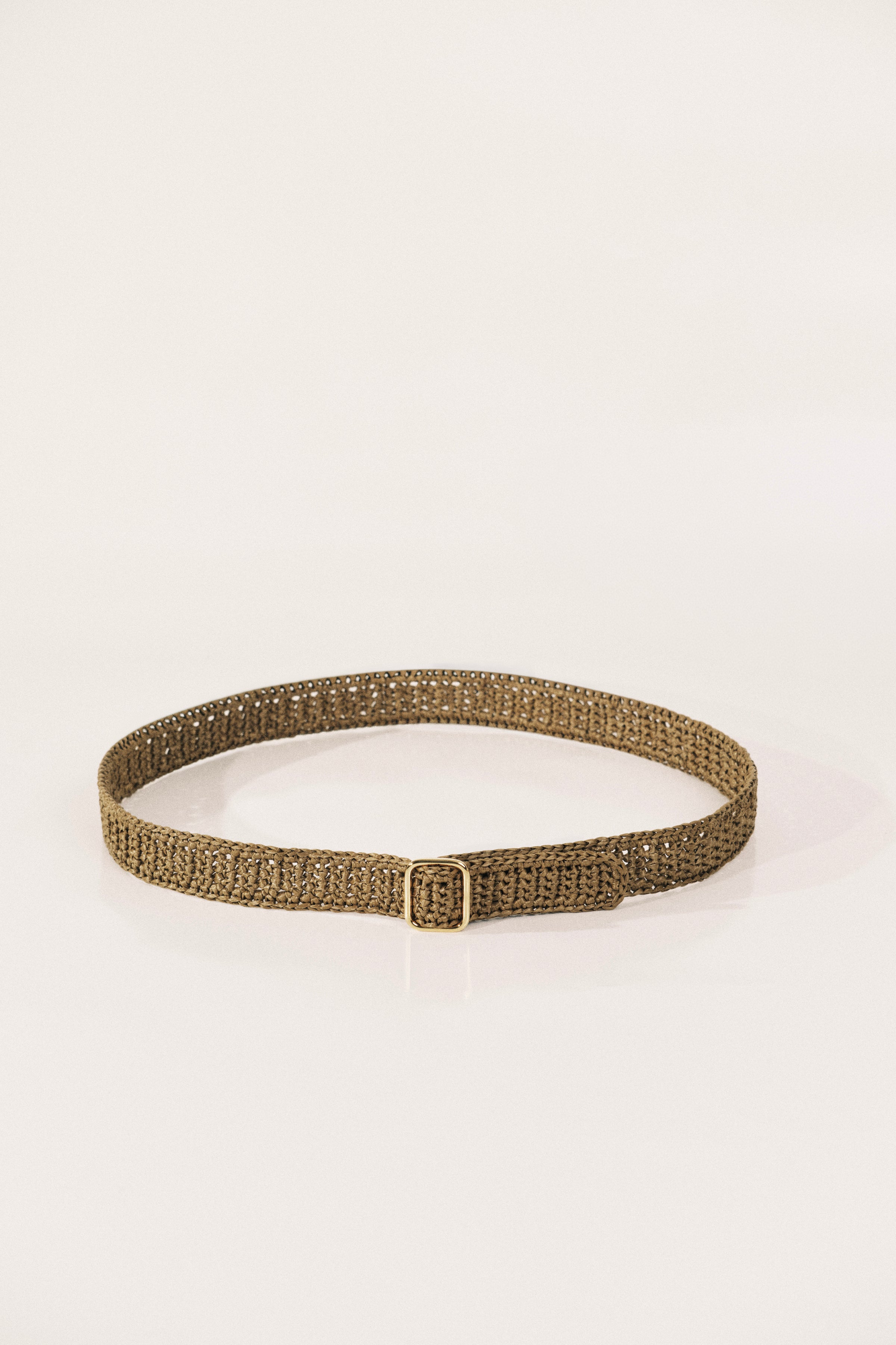 Mako Khaki Raffia Gold