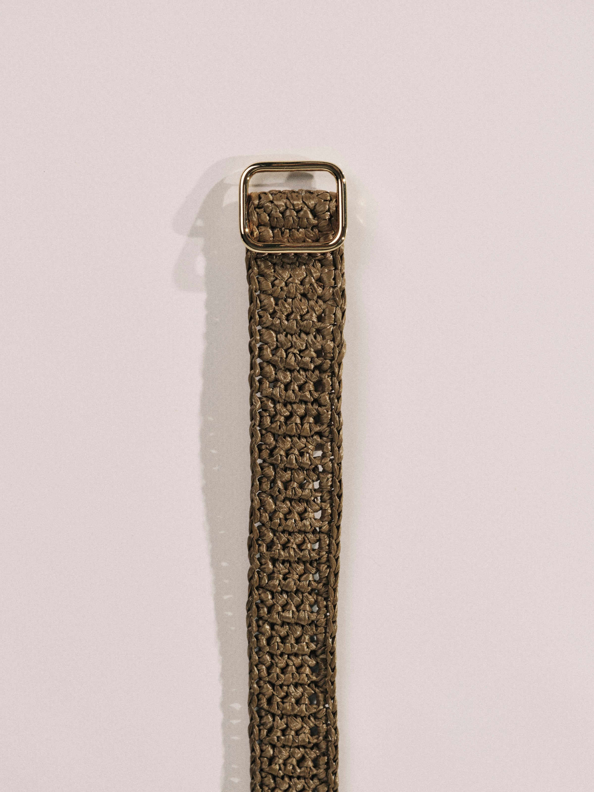 Mako Khaki Raffia Gold