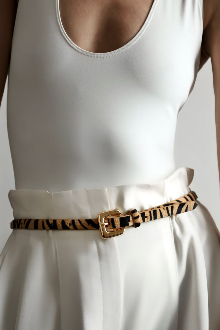 Mara Zebra Calf Hair Gold