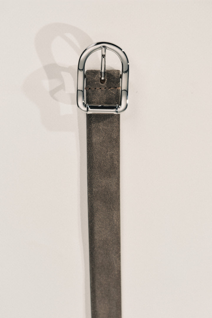 Mija Dark Grey Suede Silver