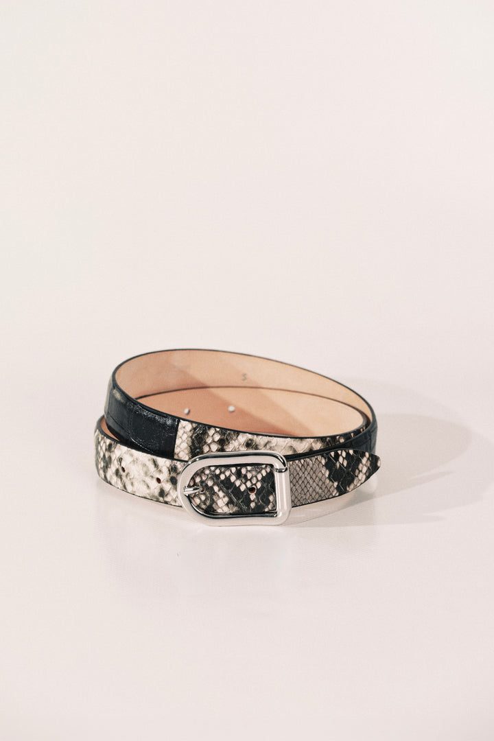 Mija Two Toned Snake & Black Croco