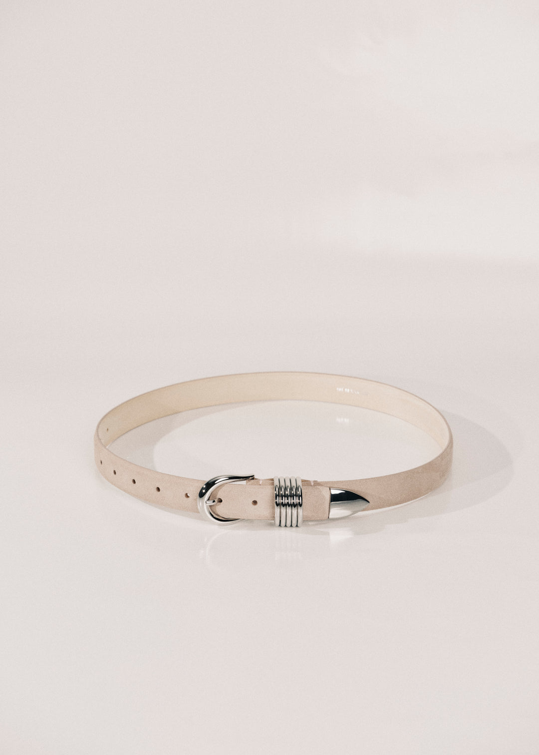 Hollyhock Suede Blush Silver