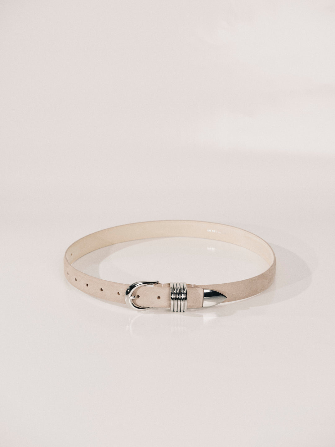 Hollyhock Suede Blush Silver