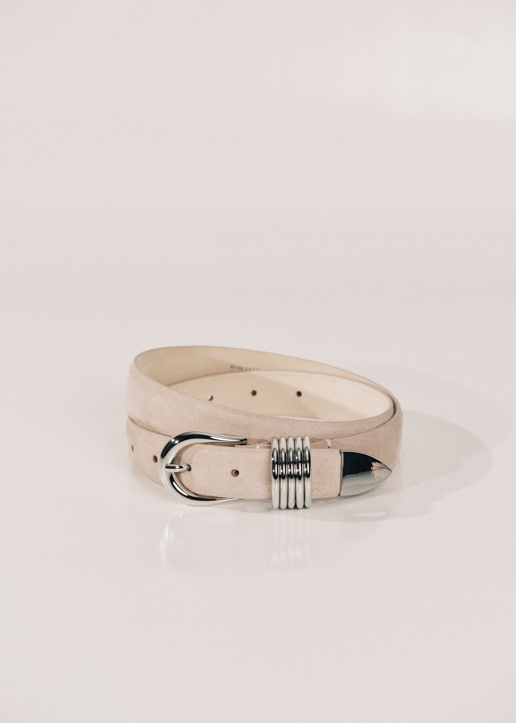 Hollyhock Suede Blush Silver
