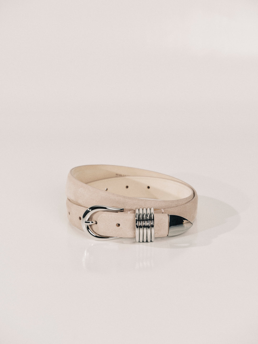 Hollyhock Suede Blush Silver