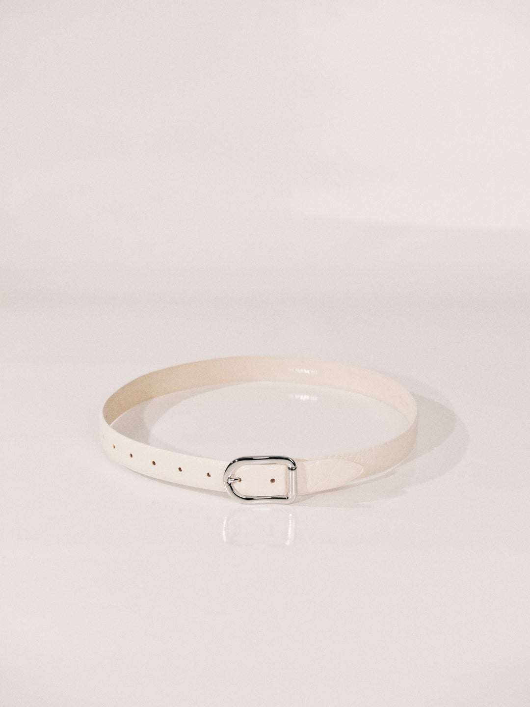 Mija Floral Ivory Embossed Leather Silver