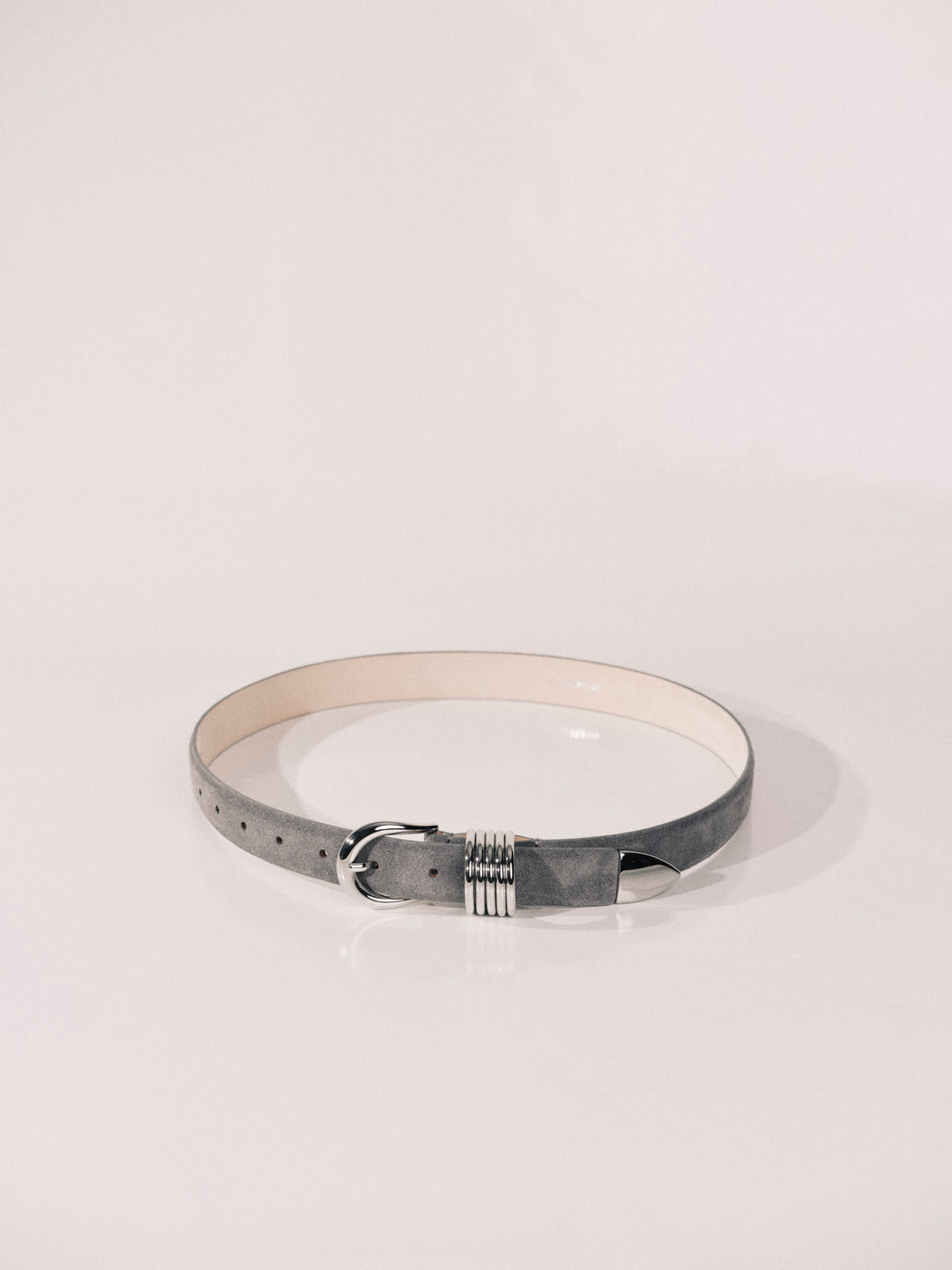 Hollyhock Fog Suede Silver