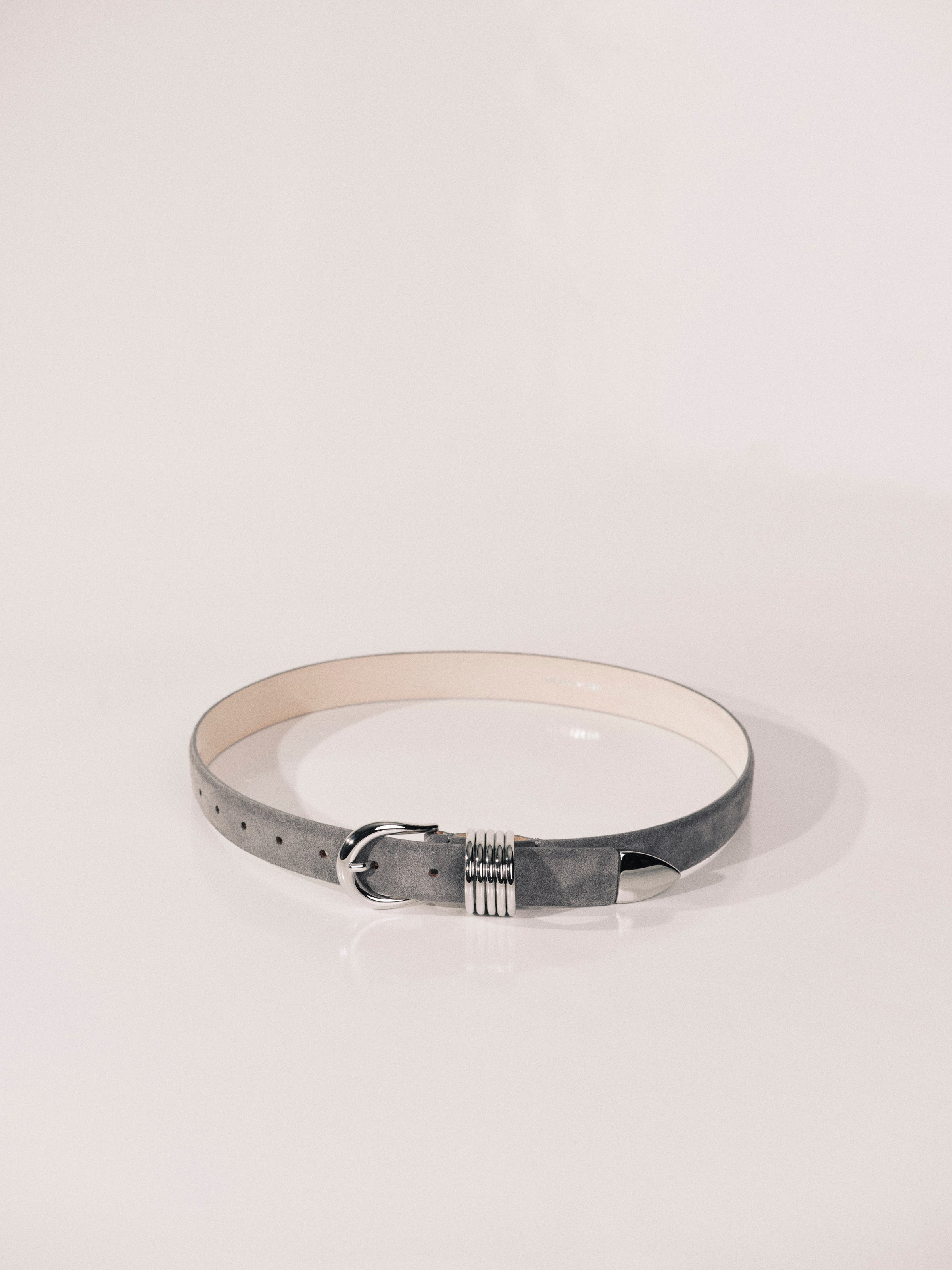 Hollyhock Fog Suede Silver