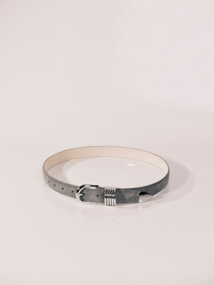 Hollyhock Fog Suede Silver