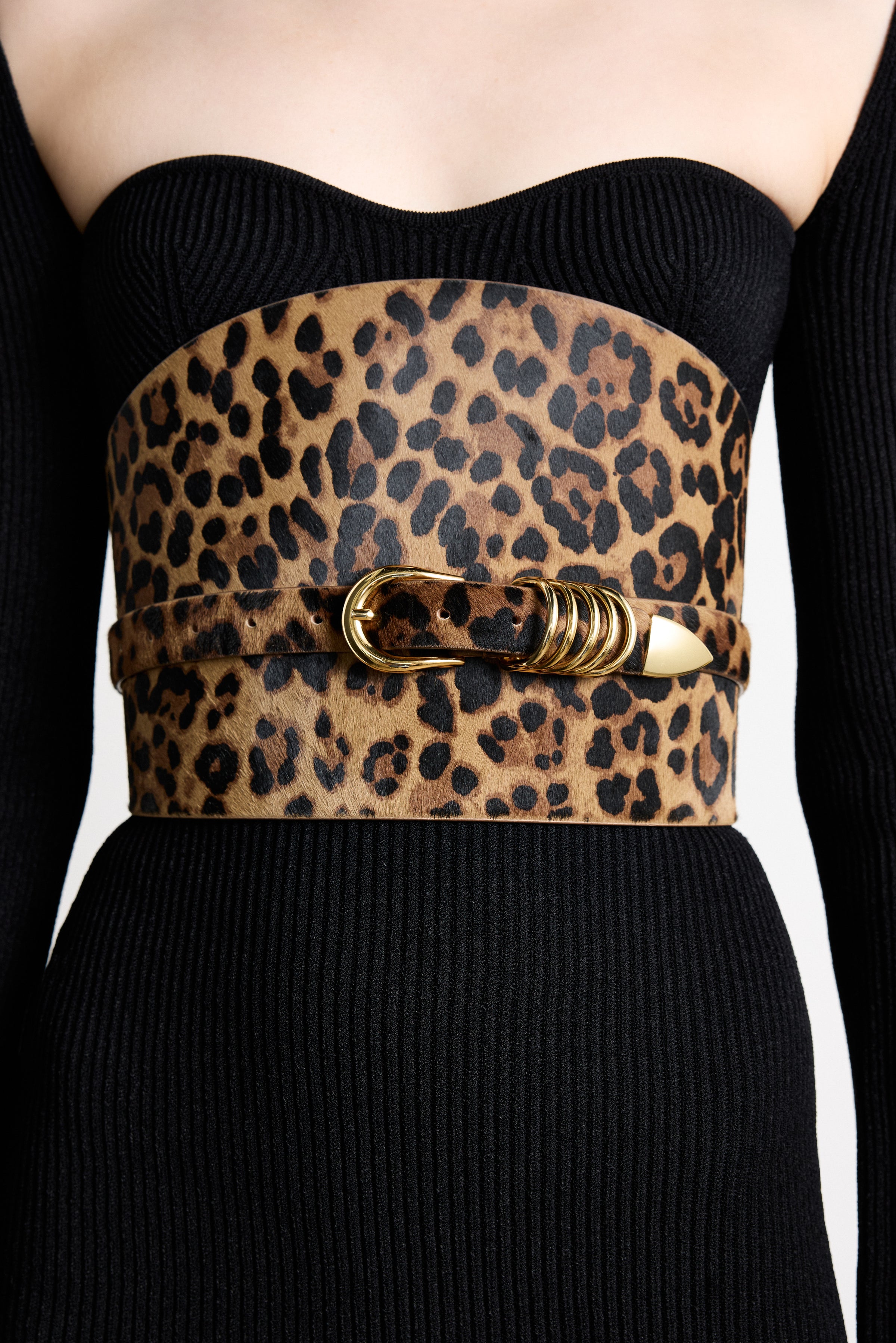 Bodice Belt Jaguar Calf Hair Gold