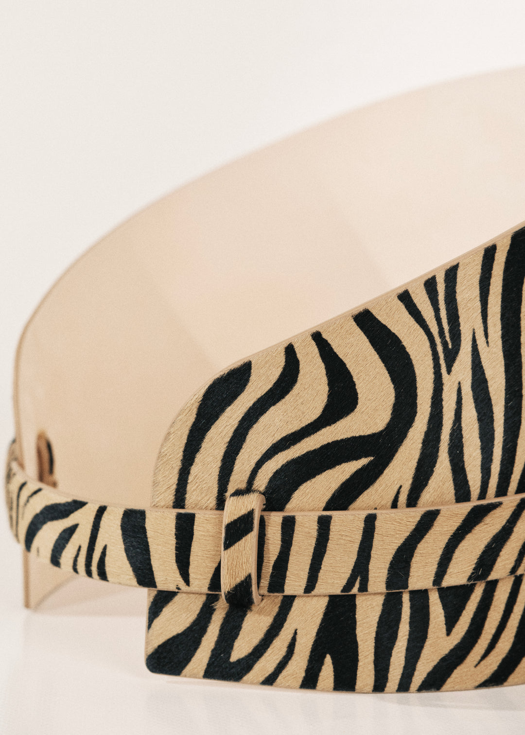 Bodice Belt Zebra Calf Hair Gold