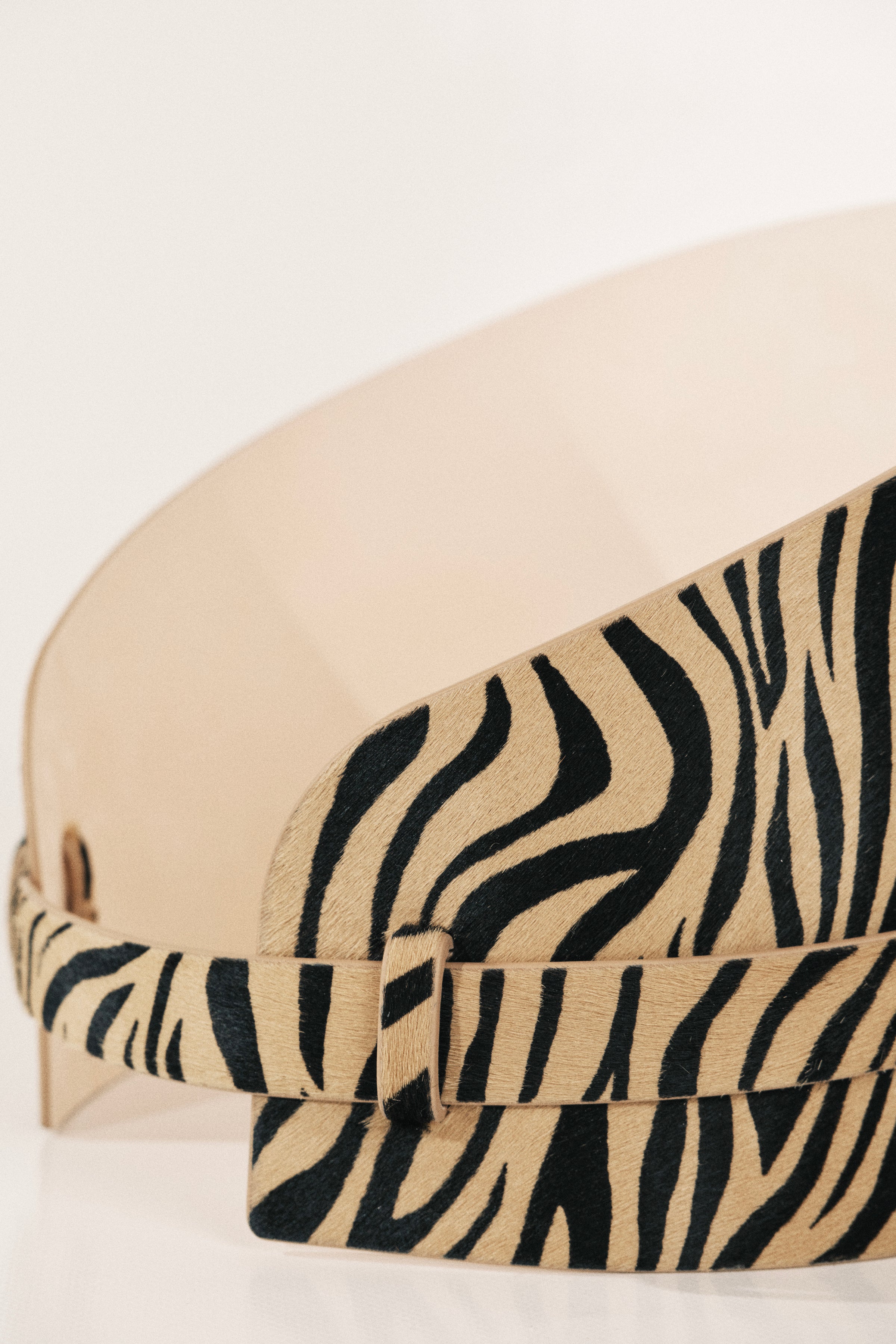 Bodice Belt Zebra Calf Hair Gold
