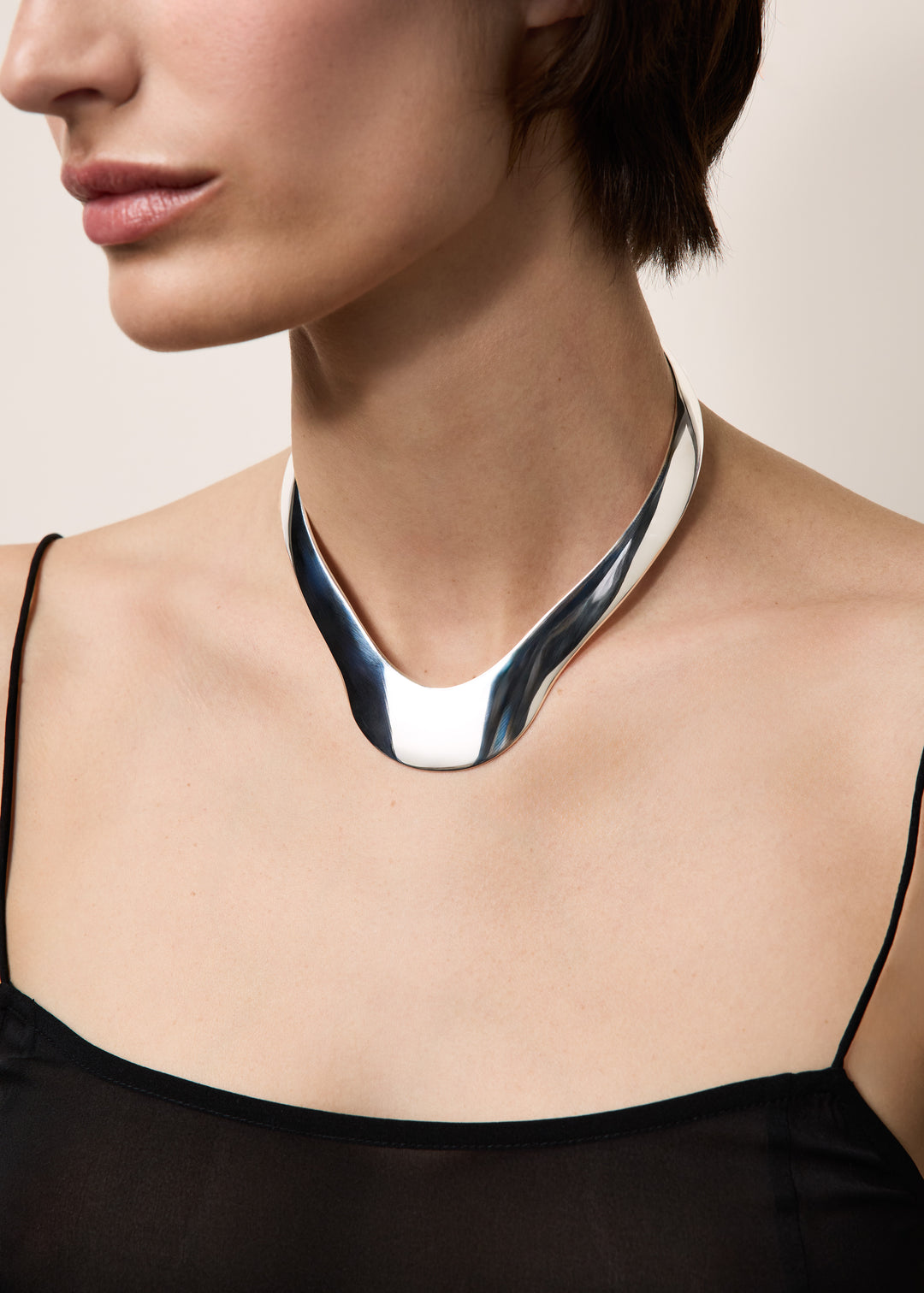 Brancusi Silver Choker
