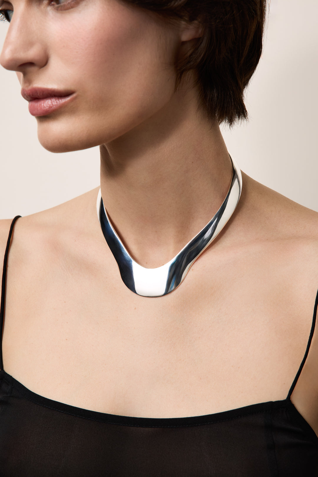 Brancusi Silver Choker