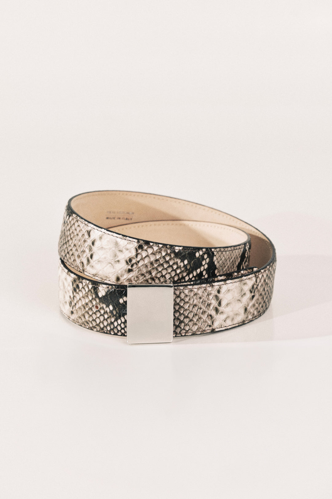 Brandt Beige Snake Silver