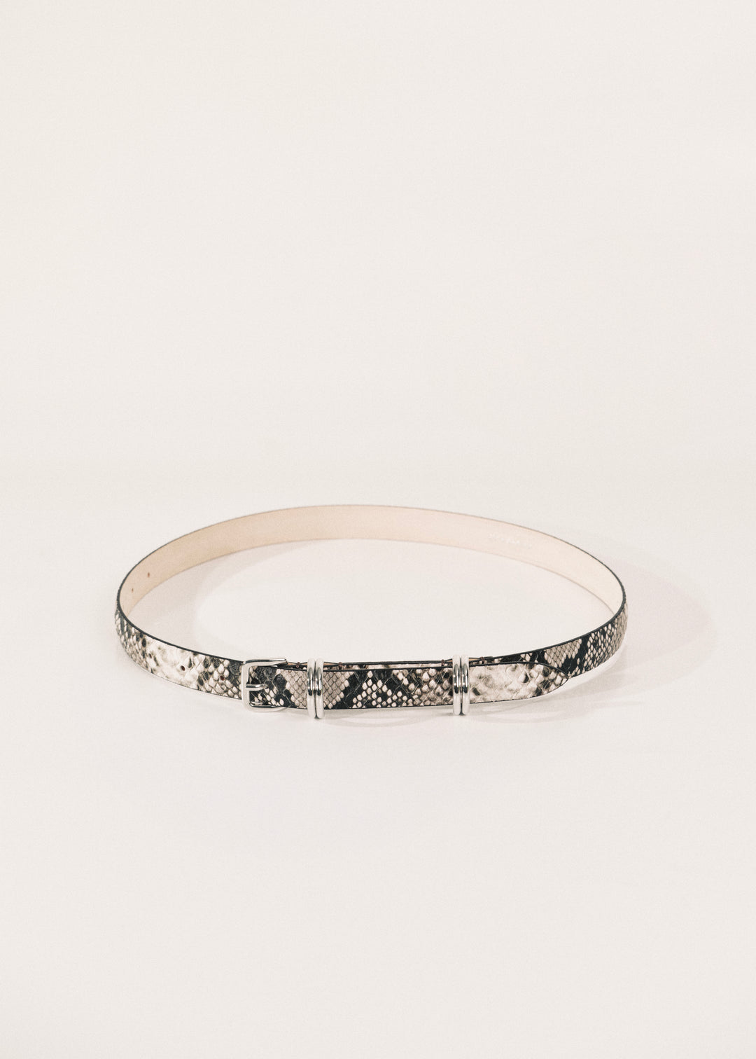 Constance Beige Snake Silver