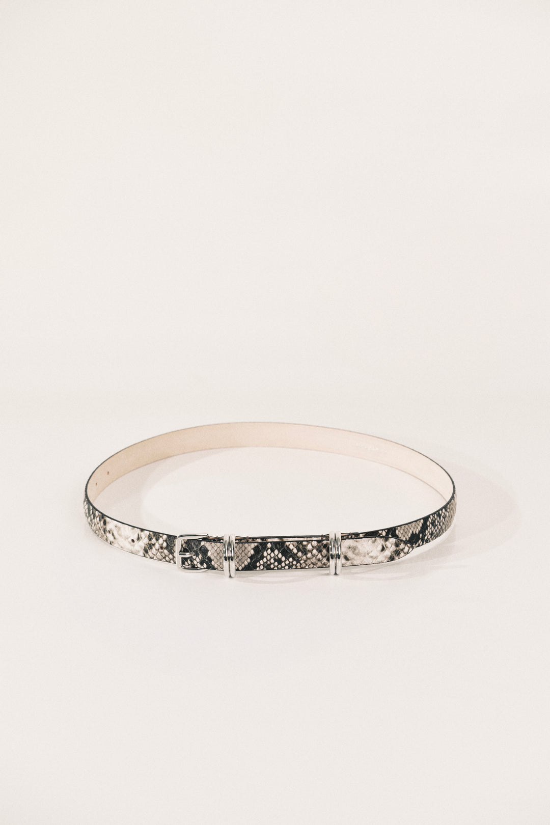 Constance Beige Snake Silver
