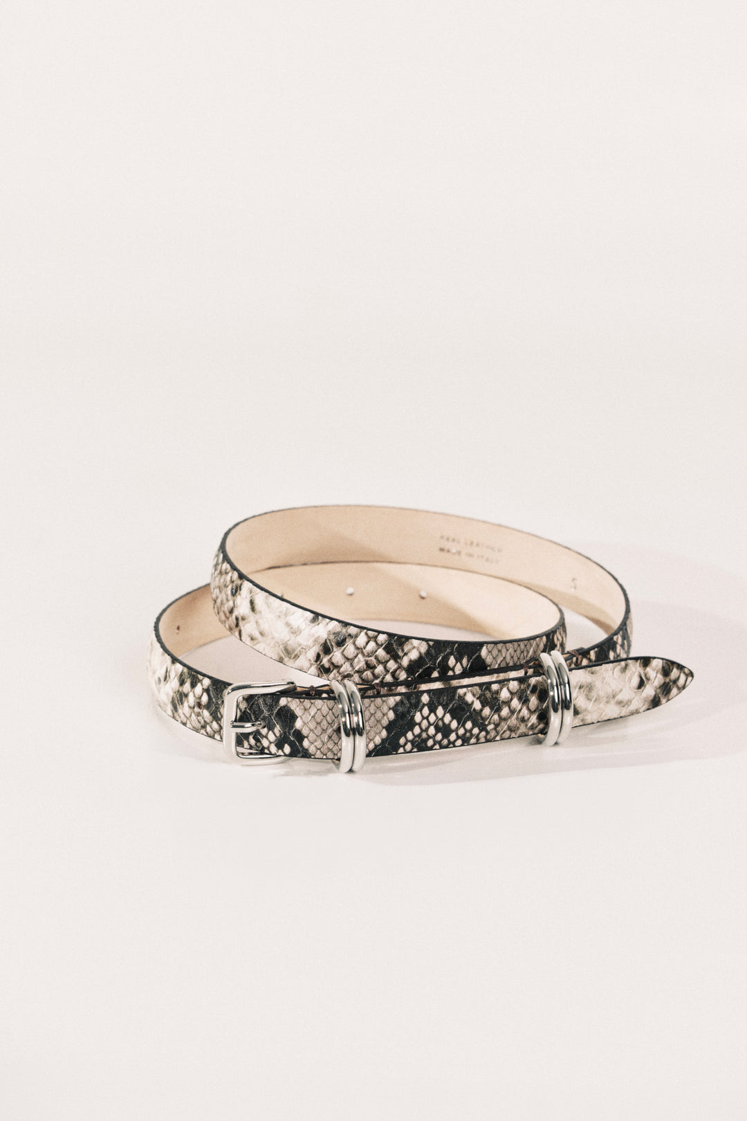 Constance Beige Snake Silver