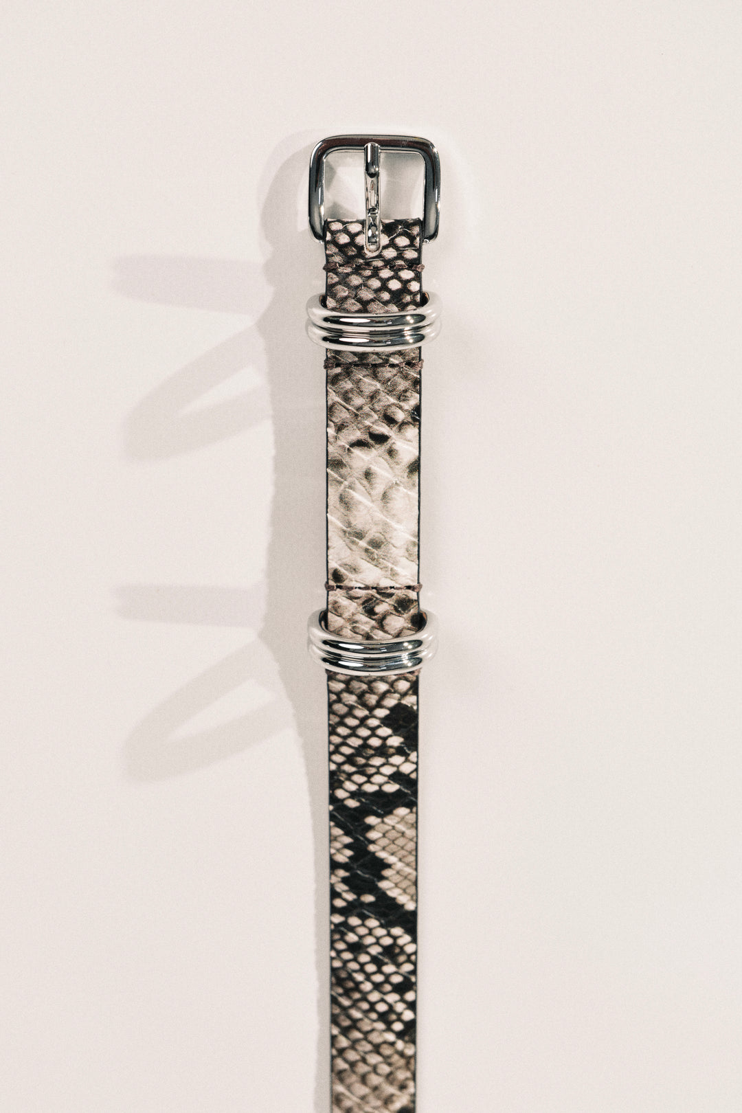 Constance Beige Snake Silver