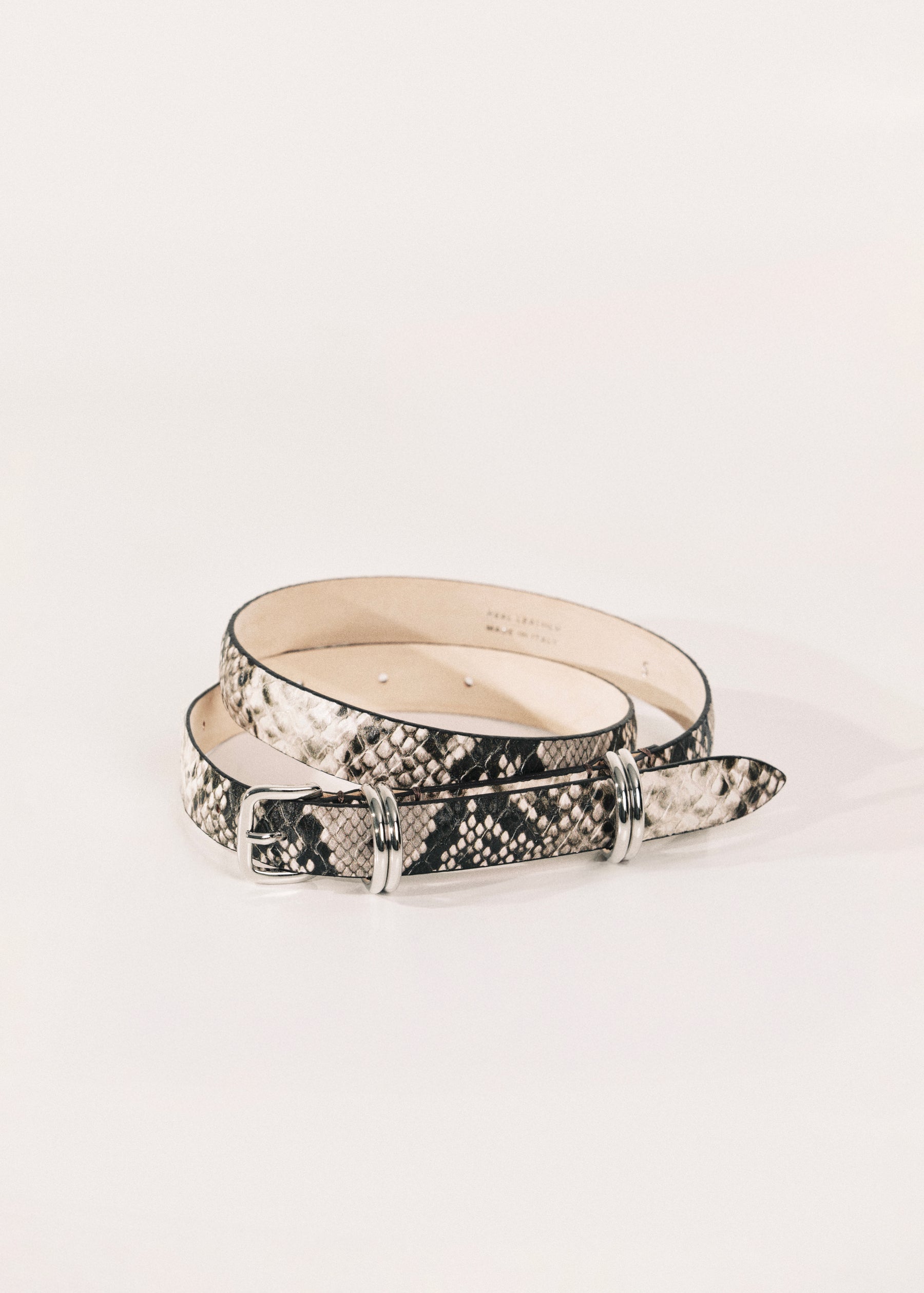 Constance Beige Snake Silver