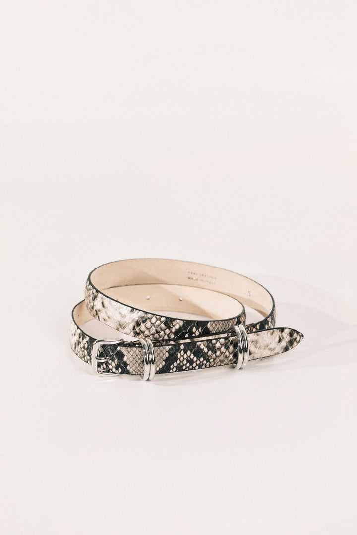 Constance Beige Snake Silver